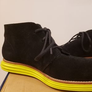 Cole Hann Suede Black Boots
